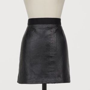 Black Leather Skirt Giambattista Valli x HM (New)